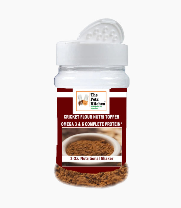 Cricket Flour Omega 3 & 6 Complete Protein* Eco-Conscious Usda Organic Cricket Flour* The Petz Kitchen - Organic & Human Grade Ingredients For Home Prepared Meals & Treats