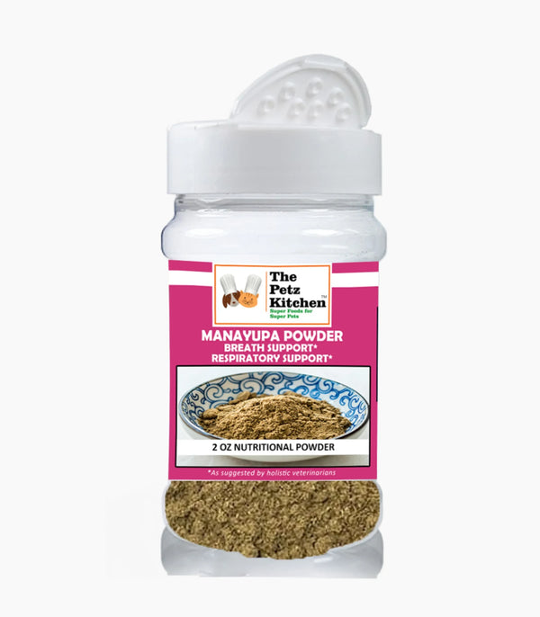 Manayupa Powder - Breath Support & Respiratory Support* The Petz Kitchen For Dogs & Cats*