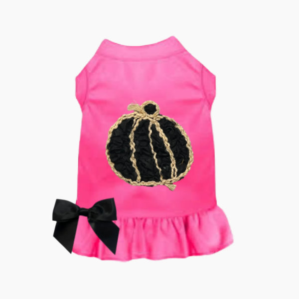 Chiffon Rose Halloween Pumpkin Dress