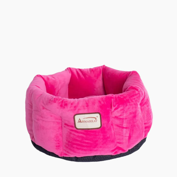 Armarkat Cat Bed, Warm Pet cuddle bed, PInk