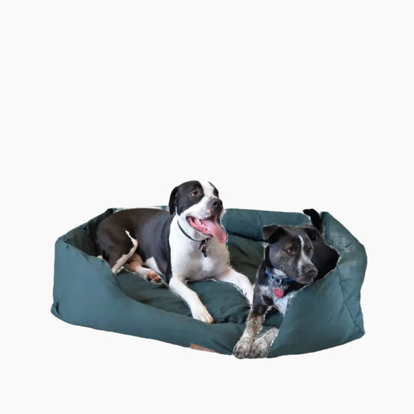 Armarkat Bolstered Dog Bed, Anti-Slip Pet Bed, Laurel Green