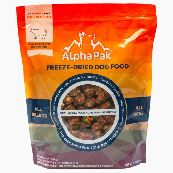 ALPHAPAK RAW FREEZE DRIED DOG FOOD 16 OZ