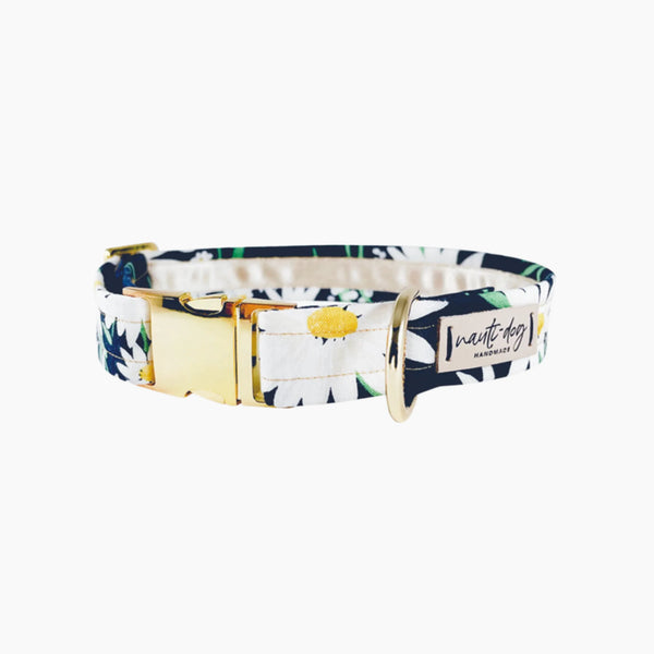 Daisy Summer Navy Floral Buckle & Martingale Dog Collar - Pack Of: 1