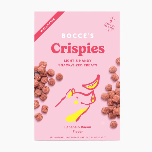 Bocce's Bakery Banana + Bacon Crispies Dog Treats 10oz