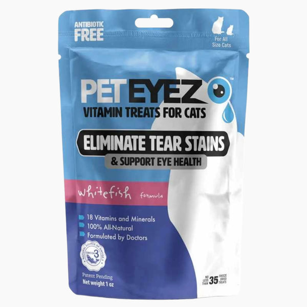 Pet Eyez Vitamin Treats for Cats Whitefish Formula 1oz