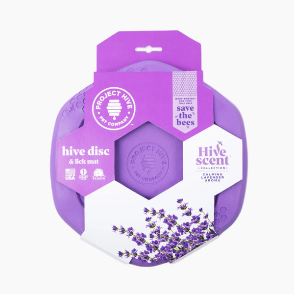 Project Hive Calming Lavender Scent Hive Disc & Lick Mat