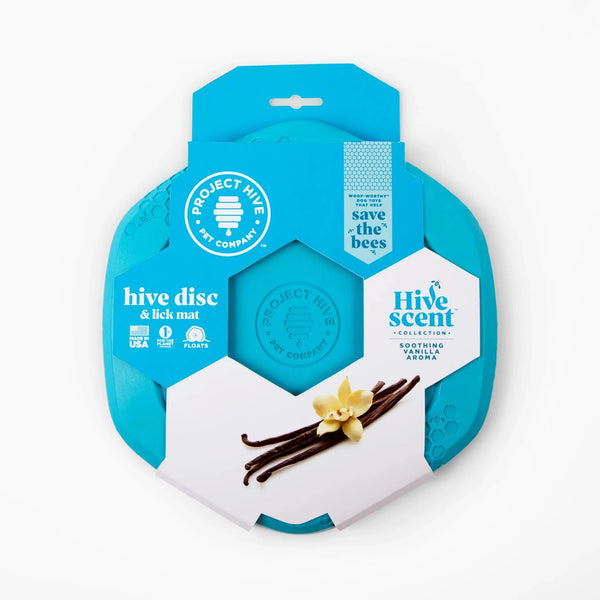 Project Hive Soothing Vanilla Scent Hive Disc & Lick Mat Blue