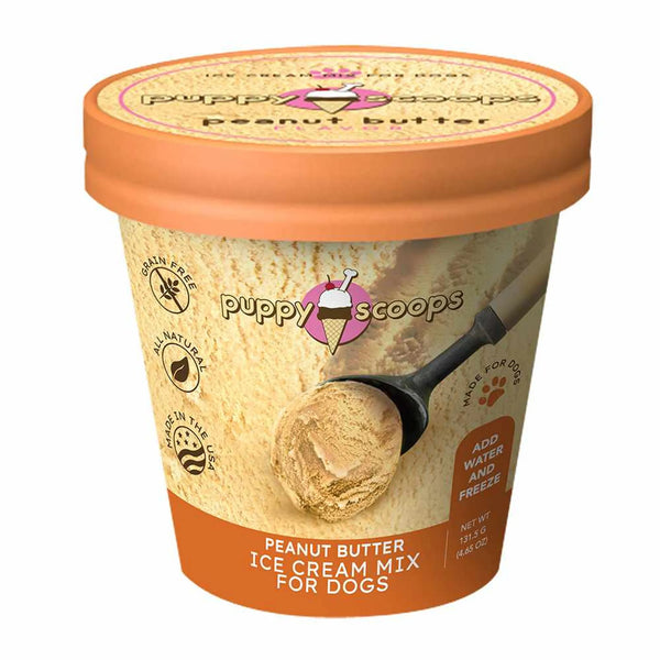 Puppy Cake Scoops Ice Cream Mix Peanut Butter Pint Large 4.65oz