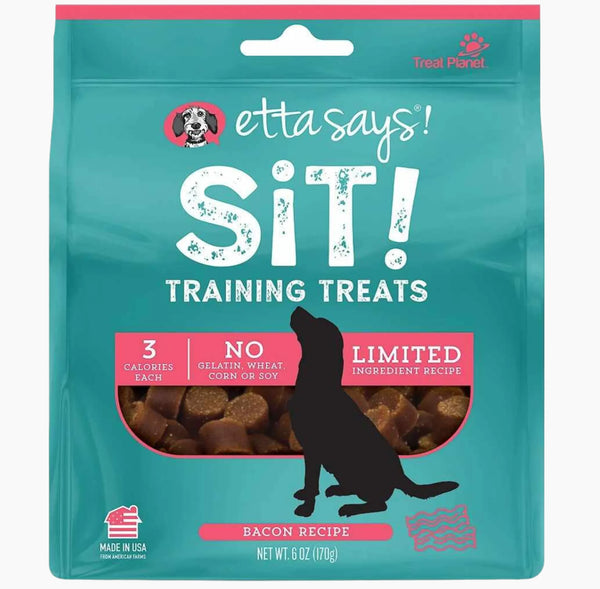 Etta Says! Sit! Dog Training Treats Bacon Recipe 6oz