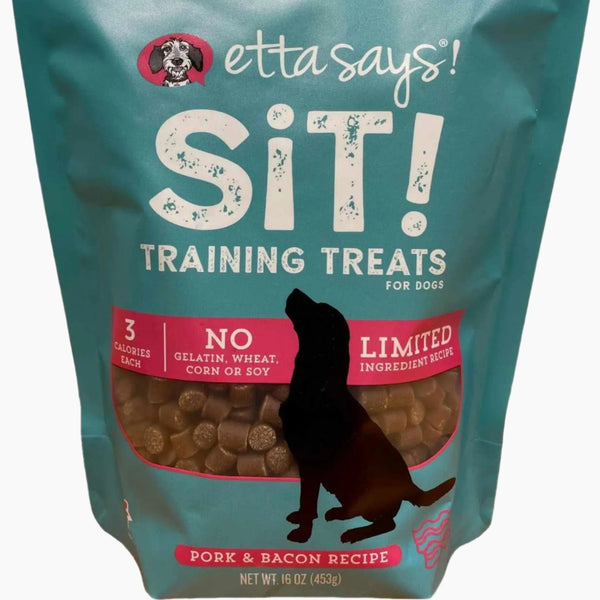 Etta Says! Sit! Dog Training Treats Bacon Recipe Value Bag 16oz