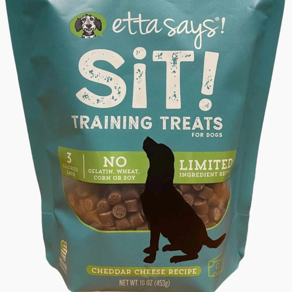 Etta Says! Sit! Dog Training Treats Cheese Recipe Value Bag 16oz