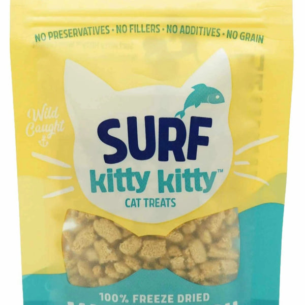 Kitty Kitty Surf Freeze Dried White Fish Treat with Krill Coating 0.6oz