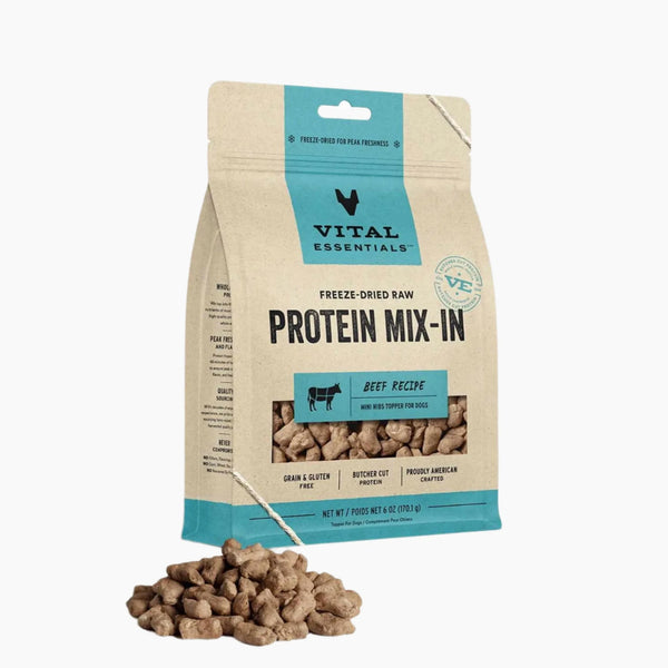 Vital Essentials(R) Freeze-Dried Raw Beef Protein Mix-In Meal Topper for Dogs