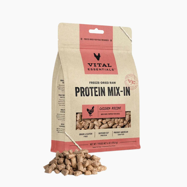 Vital Essentials(R) Freeze-Dried Raw Chicken Protein Mix-In Meal Topper for Dogs,