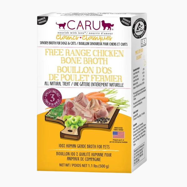 CARU Free Range Chicken Bone Broth for Dogs & Cats