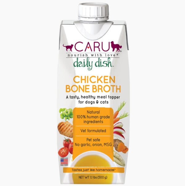 CARU Daily Dish Chicken Bone Broth for Dogs & Cats